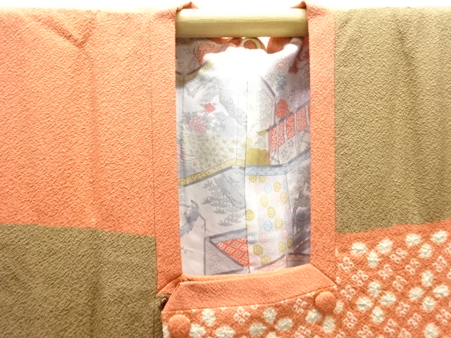  未使用品　絞り秋草模様絵羽道行コート